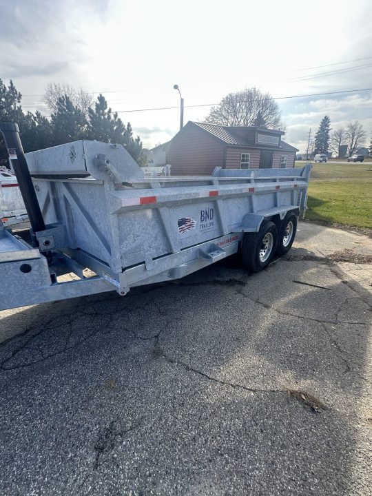 New 2025 82x14 BND 14 K Galvanized Dump Trailer