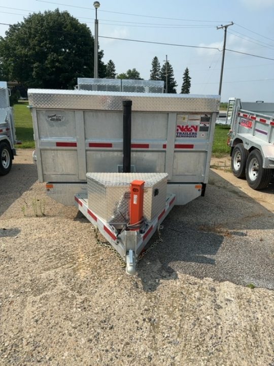 New 2026 82x12 N & N 15k Dump Trailer with Hydraulic Jack and Combogate