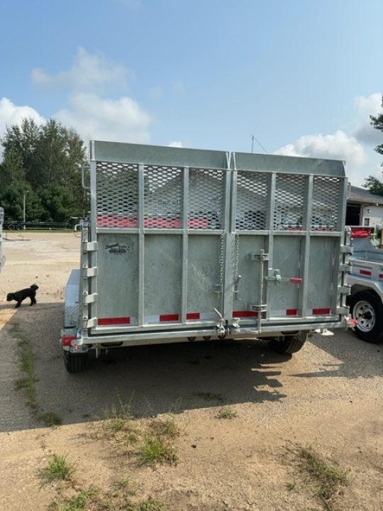 New 2026 82x12 N & N 15k Dump Trailer with Hydraulic Jack and Combogate
