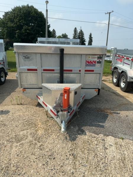 New 2026 82x12 N & N 15k Dump Trailer with Hydraulic Jack and Combogate