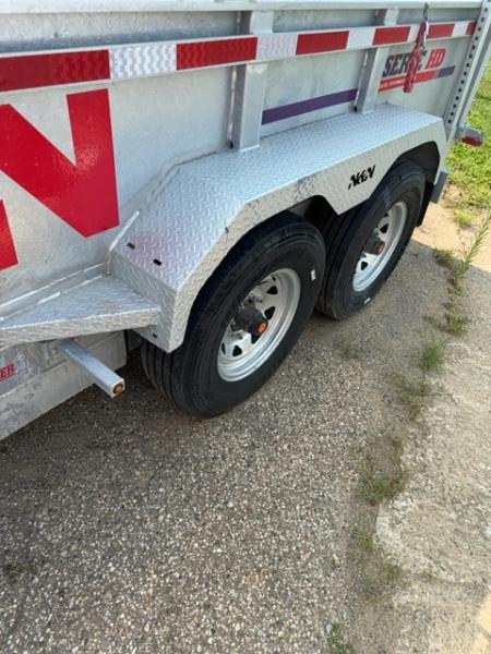 New 2026 82x12 N & N 15k Dump Trailer with Hydraulic Jack and Combogate