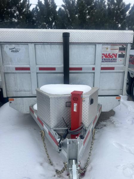 New 2026 82x12 N & N 15k Dump Trailer with Hydraulic Jack and Combogate