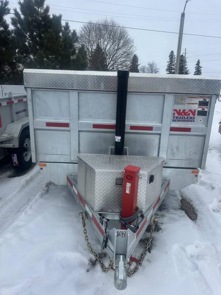 New 2026 82x14 N & N 15K Dump Trailer With Hydraulic Jack and Combo gates