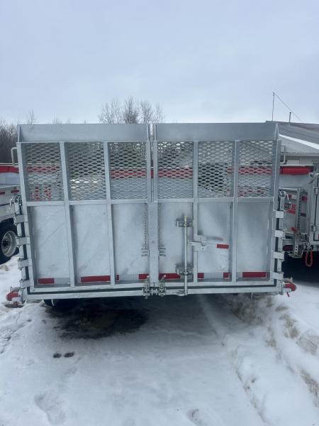 New 2026 82x14 N & N 15K Dump Trailer With Hydraulic Jack and Combo gates