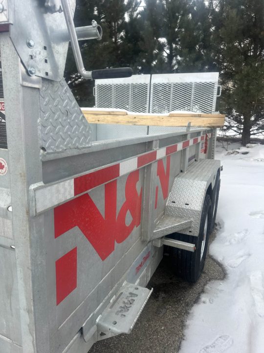 New 2026 82x16 N & N 15 K Dump Trailer With Combo gates and hydraulic jack