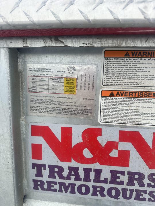 New 2026 82x16 N & N 15 K Dump Trailer With Combo gates and hydraulic jack