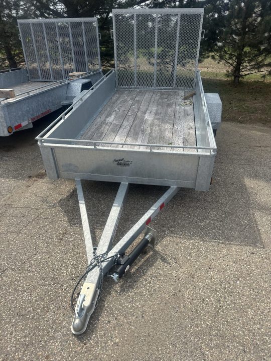 New 5 x10 Thumb Trailer Galvanized Solid Side Utility Trailer