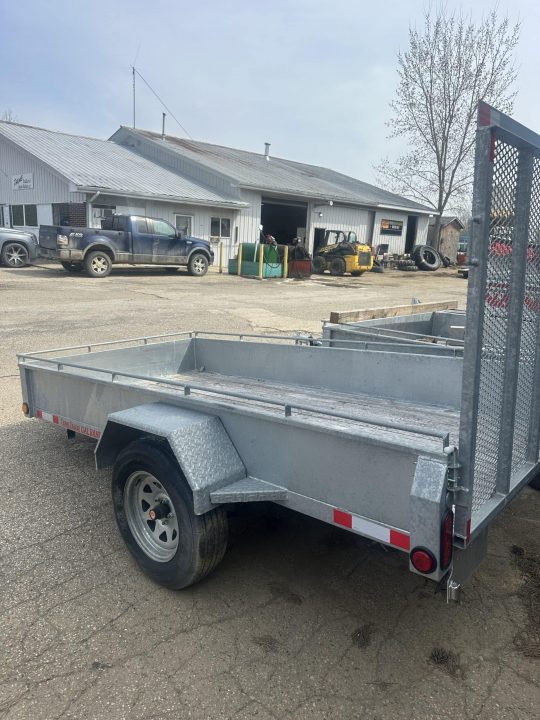 New 5 x10 Thumb Trailer Galvanized Solid Side Utility Trailer