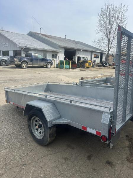 New 5 x10 Thumb Trailer Galvanized Solid Side Utility Trailer