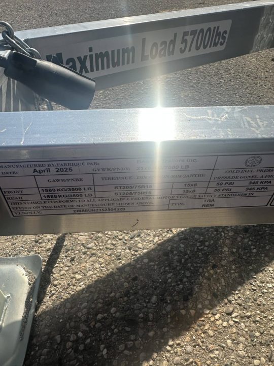 New 80X16 TANDEM AXLE SOLID SIDE THUMB TRAILER WITH HIGH SIDES