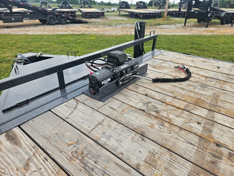 Used 2025 Lamar 102X26 TANDEM DECKOVER TILT W/8K AXLES 12K WINCH & HYDROJACKS