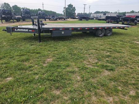 Used 2025 Lamar 102X26 TANDEM DECKOVER TILT W/8K AXLES 12K WINCH & HYDROJACKS