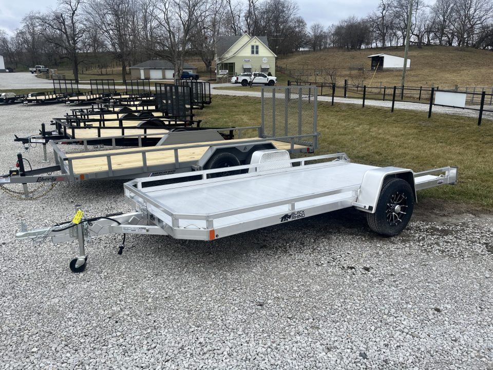 New 2026 Black Rhino 5K 81"x14' Aluminum Utility Trailer