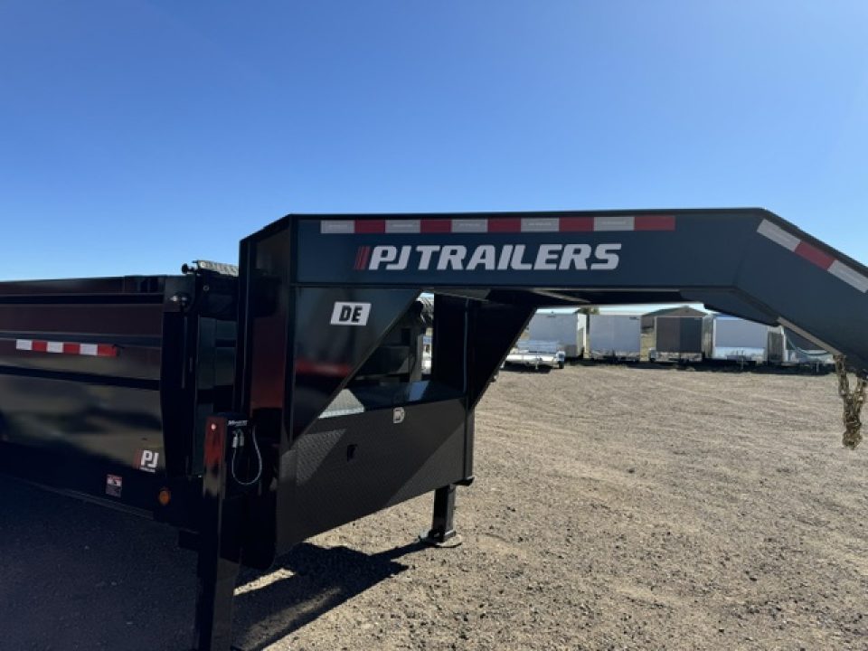 New 2027 PJ DE 16' HD 24k Dump Trailer- Goose Neck-Hydraulic Jacks