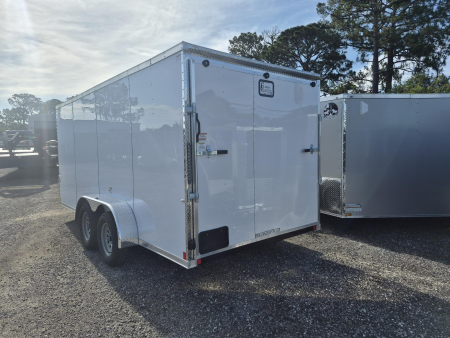 New 2026 Cargo Craft 7x16 Tandem Axle Enclosed Trailer | White Cargo Trailer