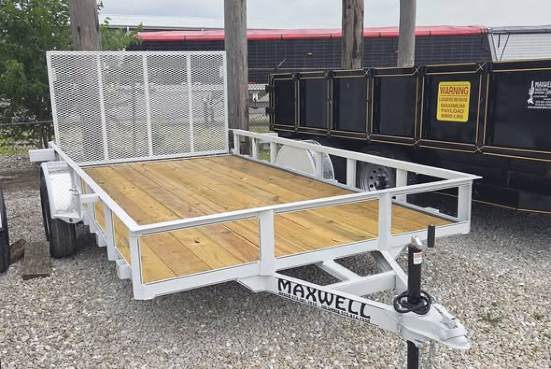 New 2027 Maxwell 83X12 Railed Utility Trailer