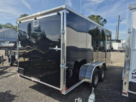 New 2026 Cargo Craft 7x16 Tandem Axle Enclosed Trailer | Black Cargo Trailer
