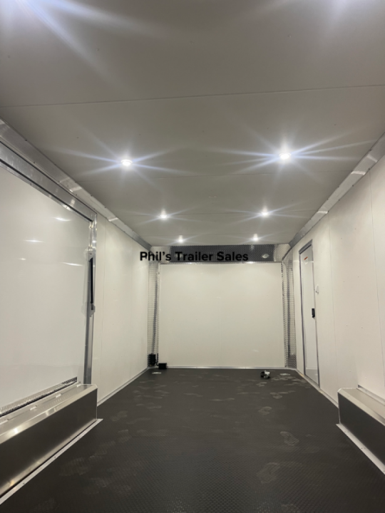 New E-Z Hauler 24' ALL ALUMINUM CAR HAULER LARGE ESCAPE DOOR FINISHED OUT Cargo / Enclosed Trailer