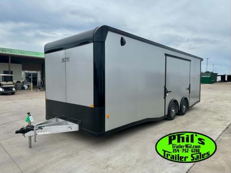New E-Z Hauler 24' ALL ALUMINUM CAR HAULER LARGE ESCAPE DOOR FINISHED OUT Cargo / Enclosed Trailer