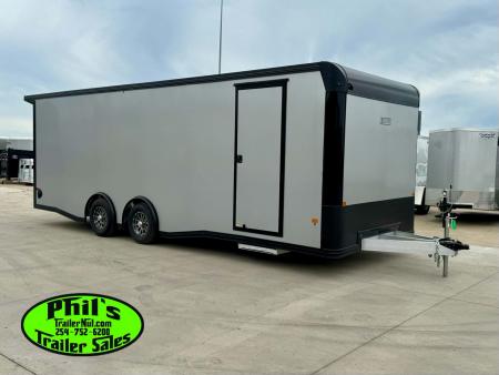 New E-Z Hauler 24' ALL ALUMINUM CAR HAULER LARGE ESCAPE DOOR FINISHED OUT Cargo / Enclosed Trailer