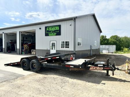 Used 2020 MAXX-D 83 X22' Gravity Tilt Pintle Hitch 17.5K GVWR Equipment Trailer