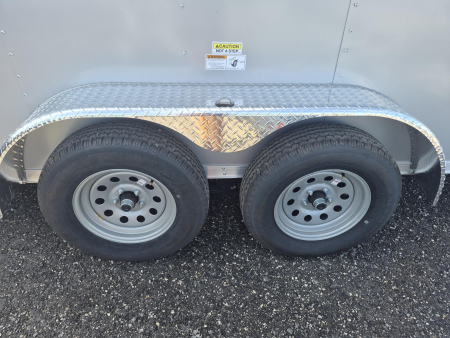 New Cargo Craft 7x16 Tandem Axle Enclosed Trailer | Silver Cargo Trailer