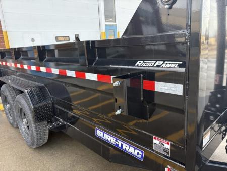 New 2026 Sure-Trac 82 IN x 14 HD Low Profile Dump Trailer 14K Telescopic Dump Trailer