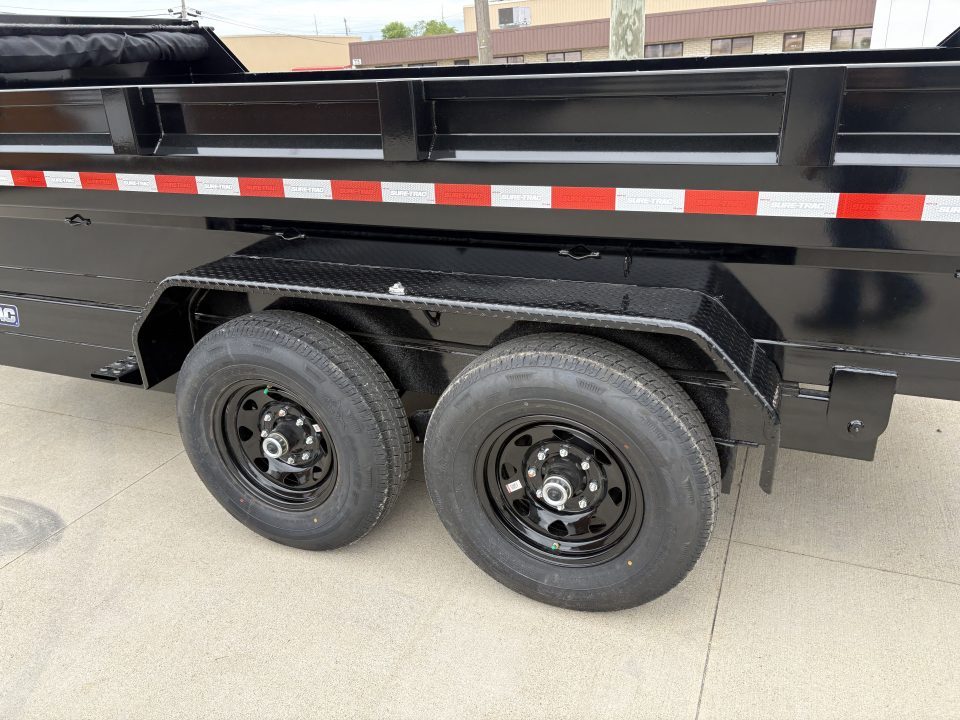 New 2026 Sure-Trac 82 IN x 14 HD Low Profile Dump Trailer 14K Telescopic W/HYDRAULIC JACK Dump Trailer