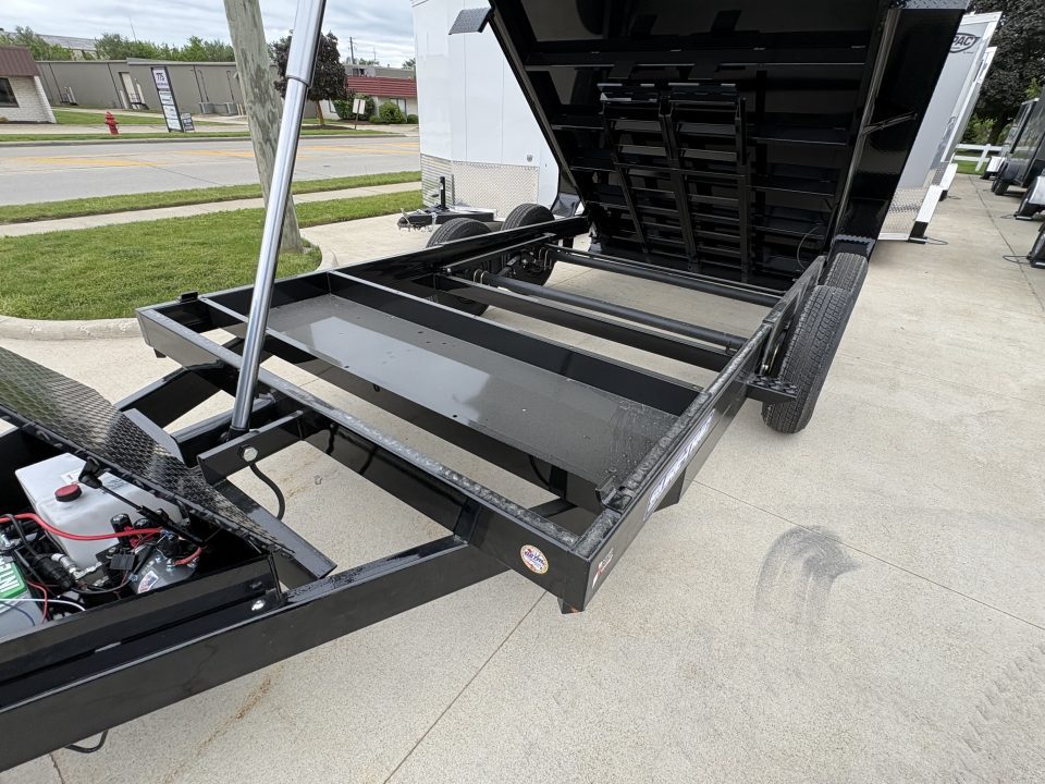 New 2026 Sure-Trac 82 IN x 14 HD Low Profile Dump Trailer 14K Telescopic W/HYDRAULIC JACK Dump Trailer
