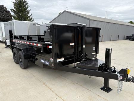 New 2026 Sure-Trac 82 IN x 14 HD Low Profile Dump Trailer 14K Telescopic W/HYDRAULIC JACK Dump Trailer