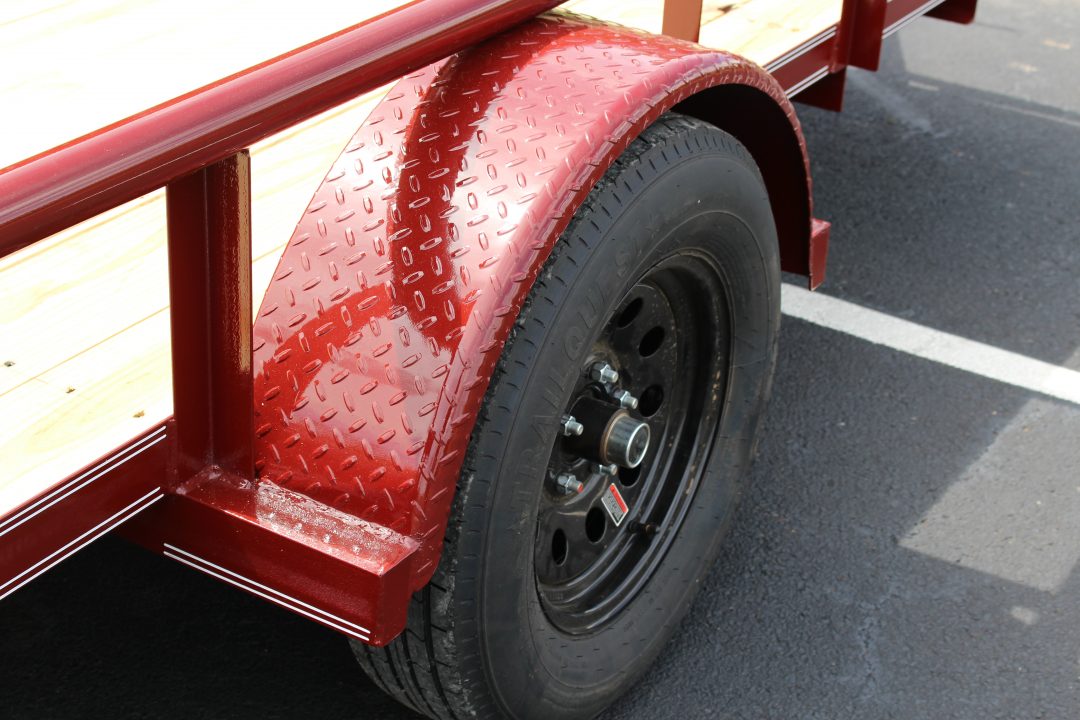 New 2026 Davidson Trailers 83X12 MAROON Utility Trailer