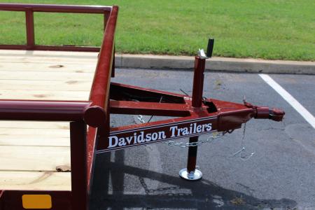 New 2026 Davidson Trailers 83X12 MAROON Utility Trailer