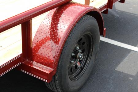 New 2026 Davidson Trailers 83X12 MAROON Utility Trailer