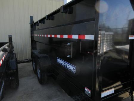 New 2026 Sure-Trac 82 IN x 14 HD Low Profile Dump Trailer w/ 4 Ft. Sides 14K Telescopic Dump Trailer