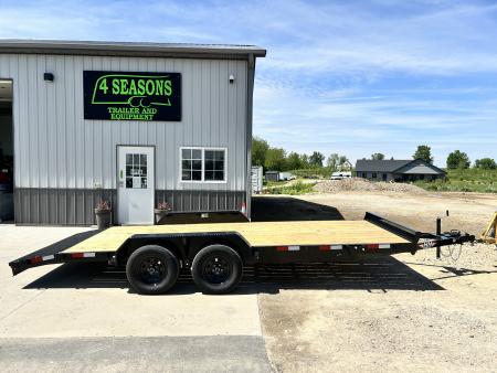 New 2026 H&H Trailers 82"X18' 7k gvwr Slide-Out ramps Car / Racing Trailer