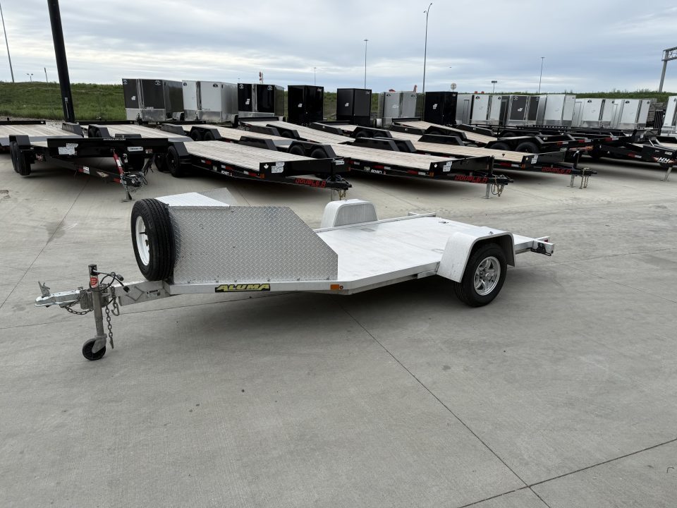 Used Like New 2020 Aluma ALL ALUMINUM 5"x10' flatbed tilt and aluminum wheels EXCELLENT Condition