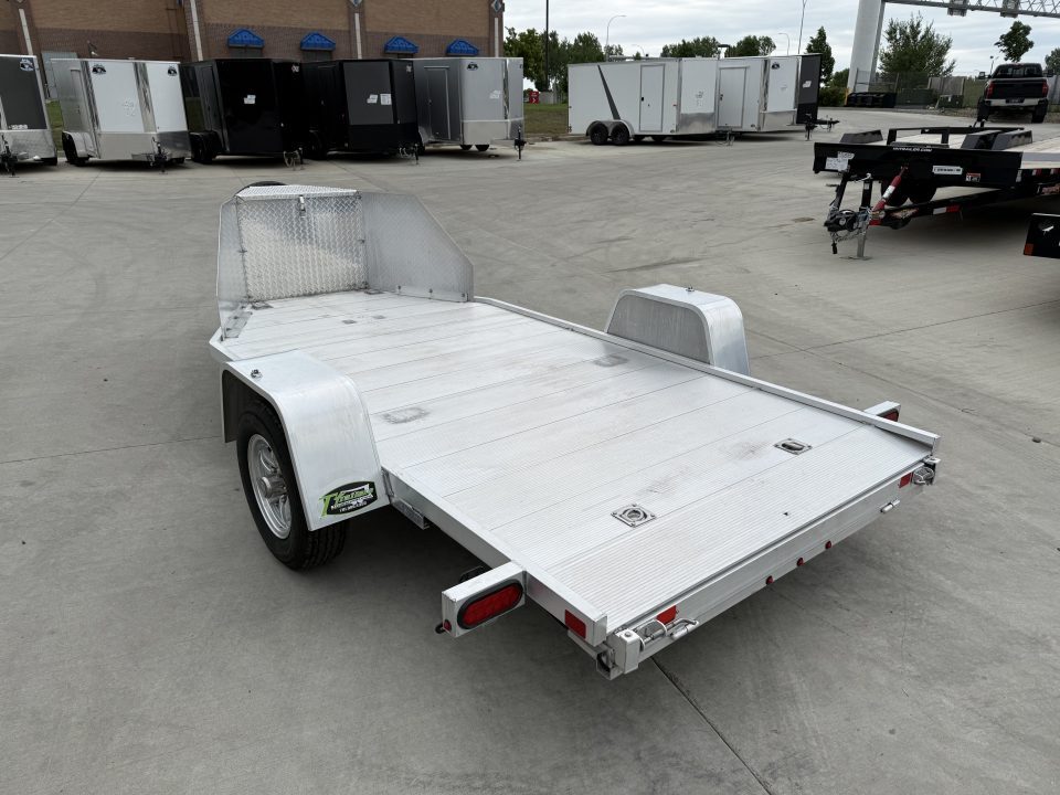 Used Like New 2020 Aluma ALL ALUMINUM 5"x10' flatbed tilt and aluminum wheels EXCELLENT Condition
