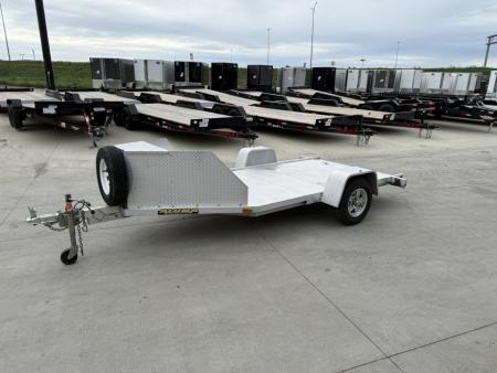 Used Like New 2020 Aluma ALL ALUMINUM 5 x10' flatbed tilt and aluminum wheels EXCELLENT Condition