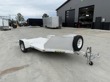 Used Like New 2020 Aluma ALL ALUMINUM 5"x10' flatbed tilt and aluminum wheels EXCELLENT Condition