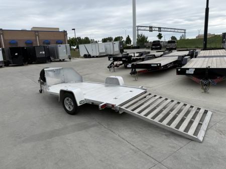 Used Like New 2020 Aluma ALL ALUMINUM 5"x10' flatbed tilt and aluminum wheels EXCELLENT Condition