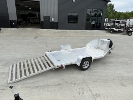Used Like New 2020 Aluma ALL ALUMINUM 5"x10' flatbed tilt and aluminum wheels EXCELLENT Condition