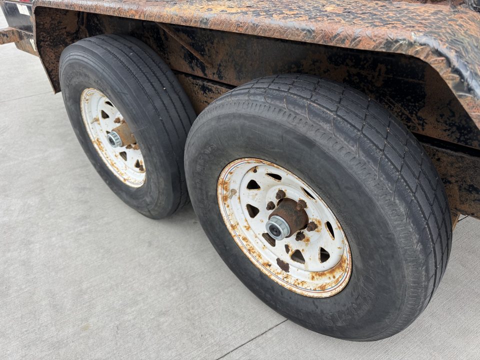Used 2012 Big Tex Trailers 12ft x 83" Dump Trailer 2-5200 lb axles =10K with Ramps