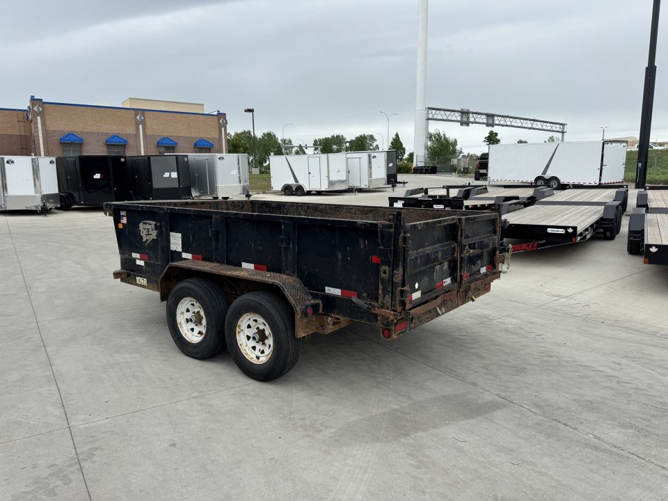 Used 2012 Big Tex Trailers 12ft x 83" Dump Trailer 2-5200 lb axles =10K with Ramps