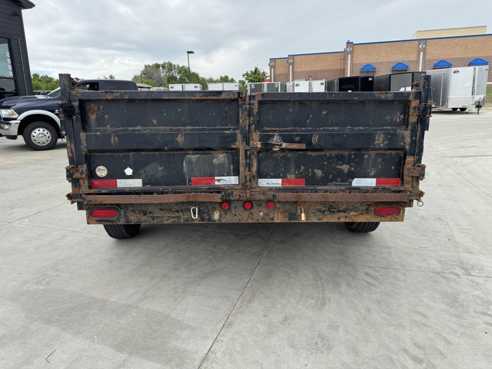 Used 2012 Big Tex Trailers 12ft x 83" Dump Trailer 2-5200 lb axles =10K with Ramps