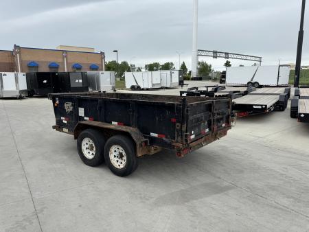 Used 2012 Big Tex Trailers 12ft x 83" Dump Trailer 2-5200 lb axles =10K with Ramps