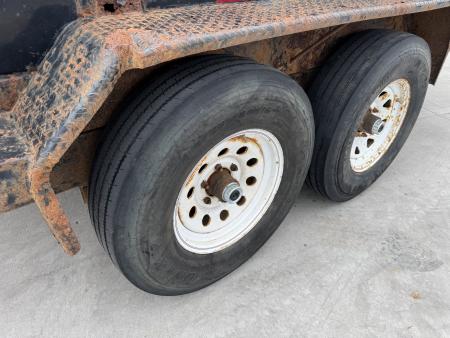 Used 2012 Big Tex Trailers 12ft x 83" Dump Trailer 2-5200 lb axles =10K with Ramps