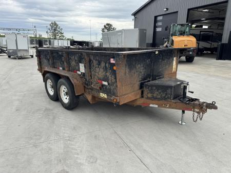 Used 2012 Big Tex Trailers 12ft x 83  Dump Trailer 2-5200 lb axles =10K with Ramps