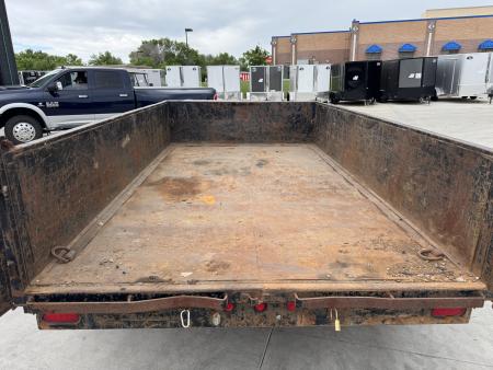 Used 2012 Big Tex Trailers 12ft x 83" Dump Trailer 2-5200 lb axles =10K with Ramps
