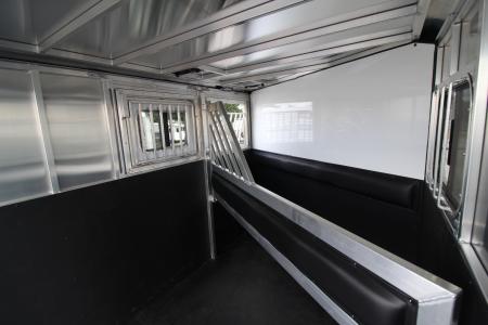New 2026 Frontier Strider 2 Horse Aluminum Trailer - Drop down windows