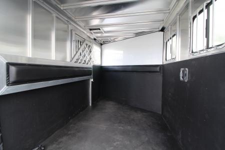 New 2026 Frontier Strider 2 Horse Aluminum Trailer - Drop down windows